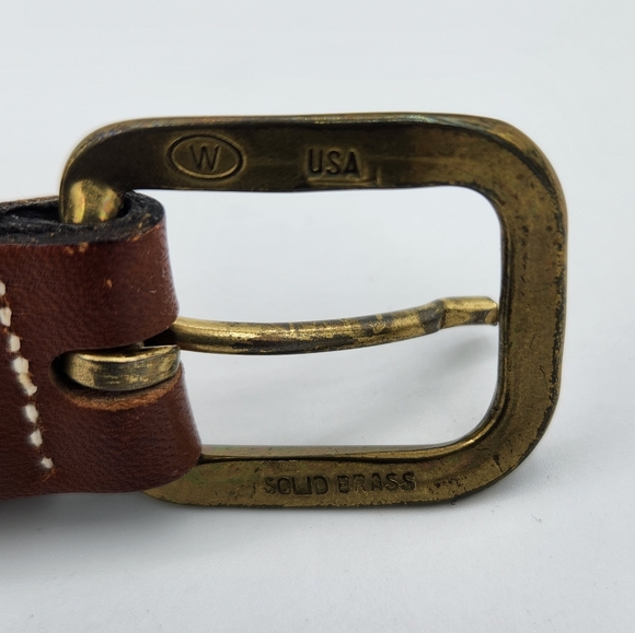 Dockers leather and woven rope belt size 34 - Picture 2 of 8